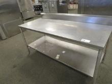 6FT STAINLESS STEEL TABLE 30IN DEEP