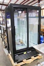 NEW BEVERAGE AIR MT49-1-SD SELF CONTAINED 2-SLIDE DOOR COOLER