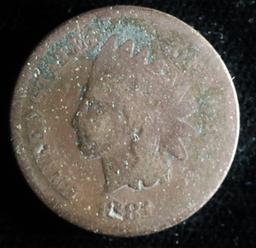 1881 INDIAN HEAD CENT COIN