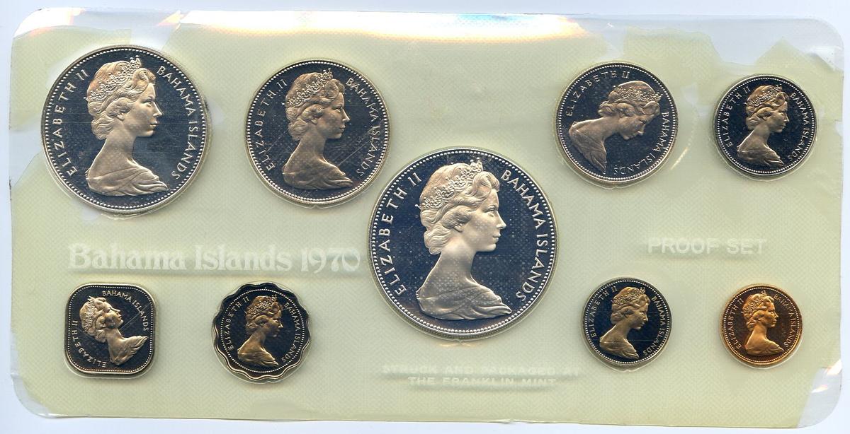 Bahamas 1970 silver proof set