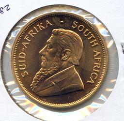 South Africa 1981 GOLD 1 ounce krugerrand BU