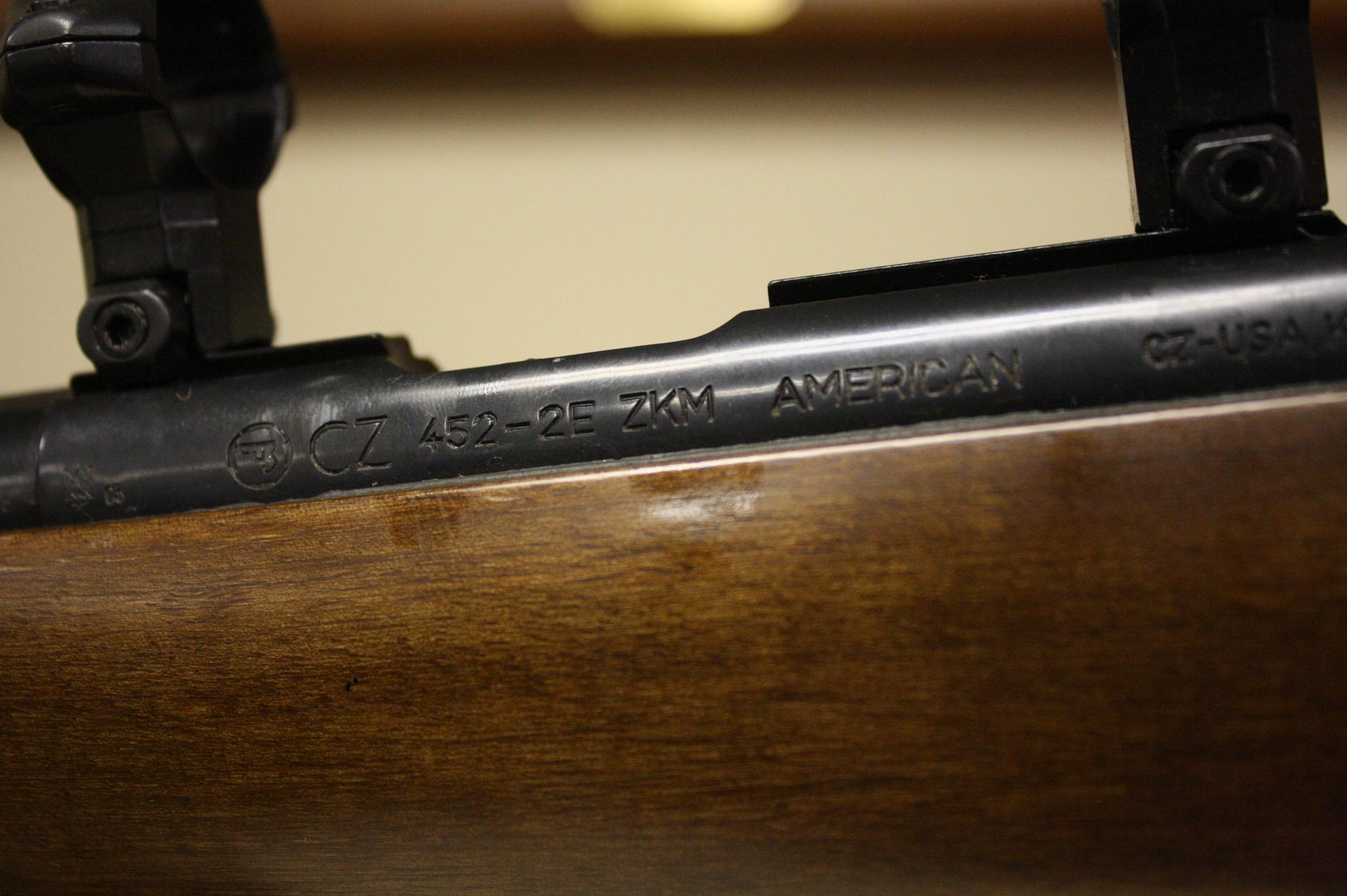 CZ MODEL 452-2E 22 CAL BOLT ACTION RIFLE