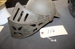 EUROPEAN HELMET WITH MASK, REPLICA