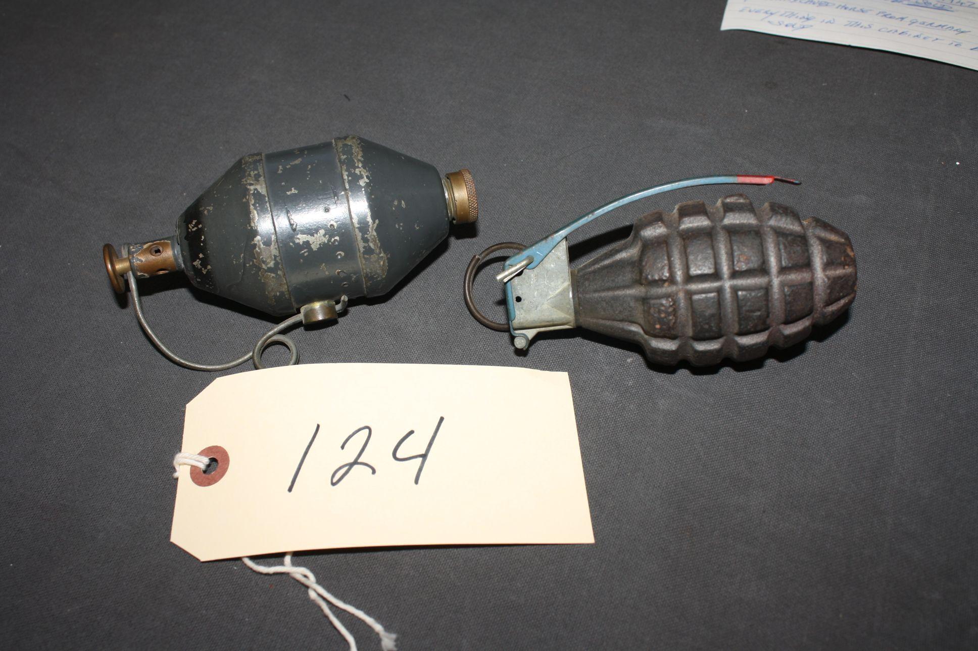 WW II & VIETNAM WAR ERA HAND GRENADES