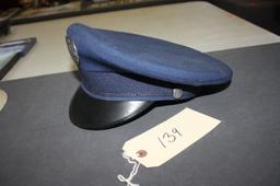 U.S. AIR FORCE BLUE HAT, BROKEN CHIN STRAP