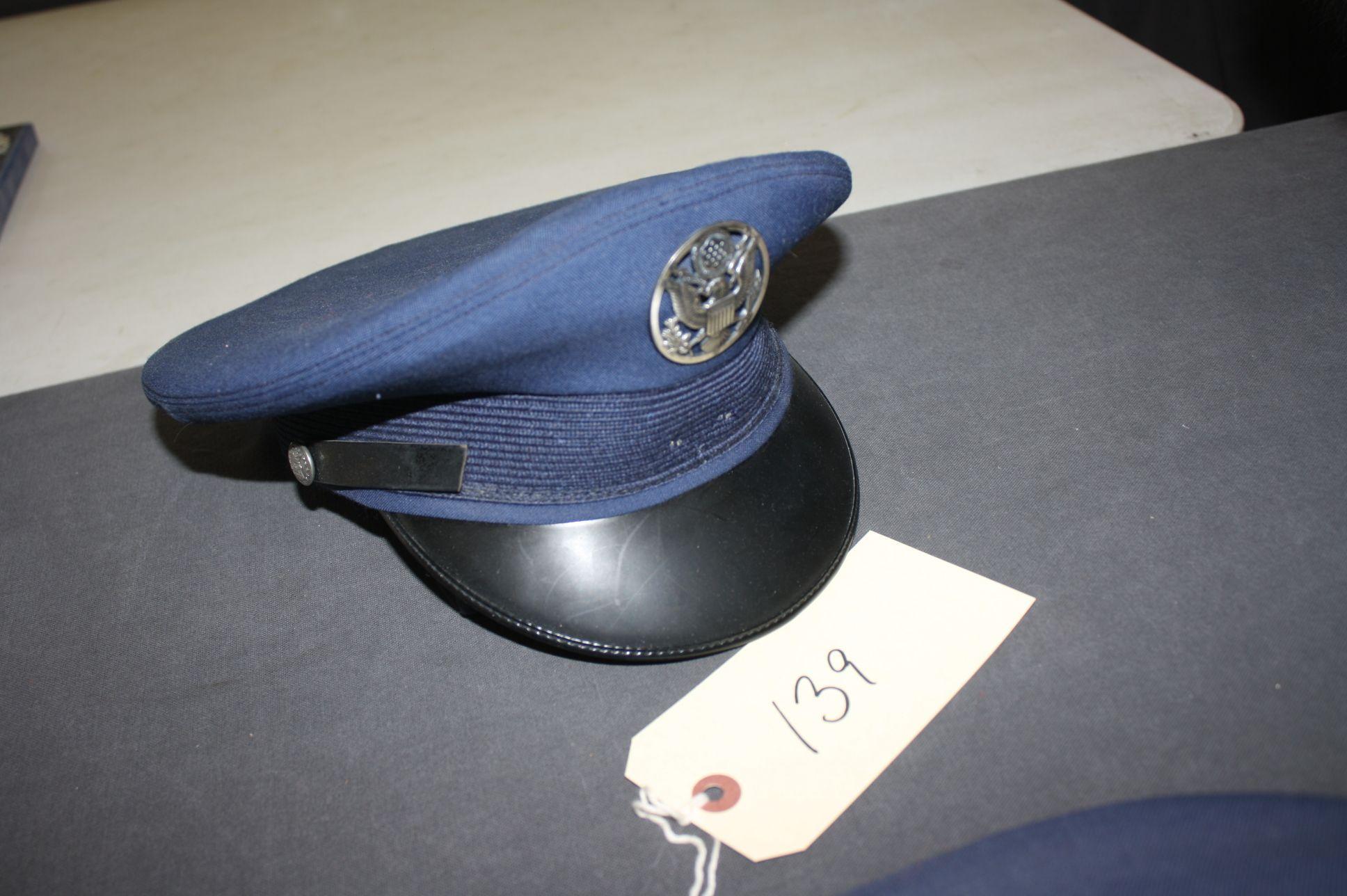 U.S. AIR FORCE BLUE HAT, BROKEN CHIN STRAP