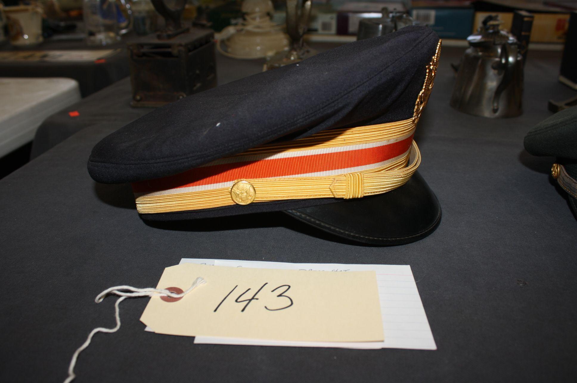 U.S. ARMY CHIEF WARRANT OFFICER'S BLUE DRESS HAT, CIRCA 1963