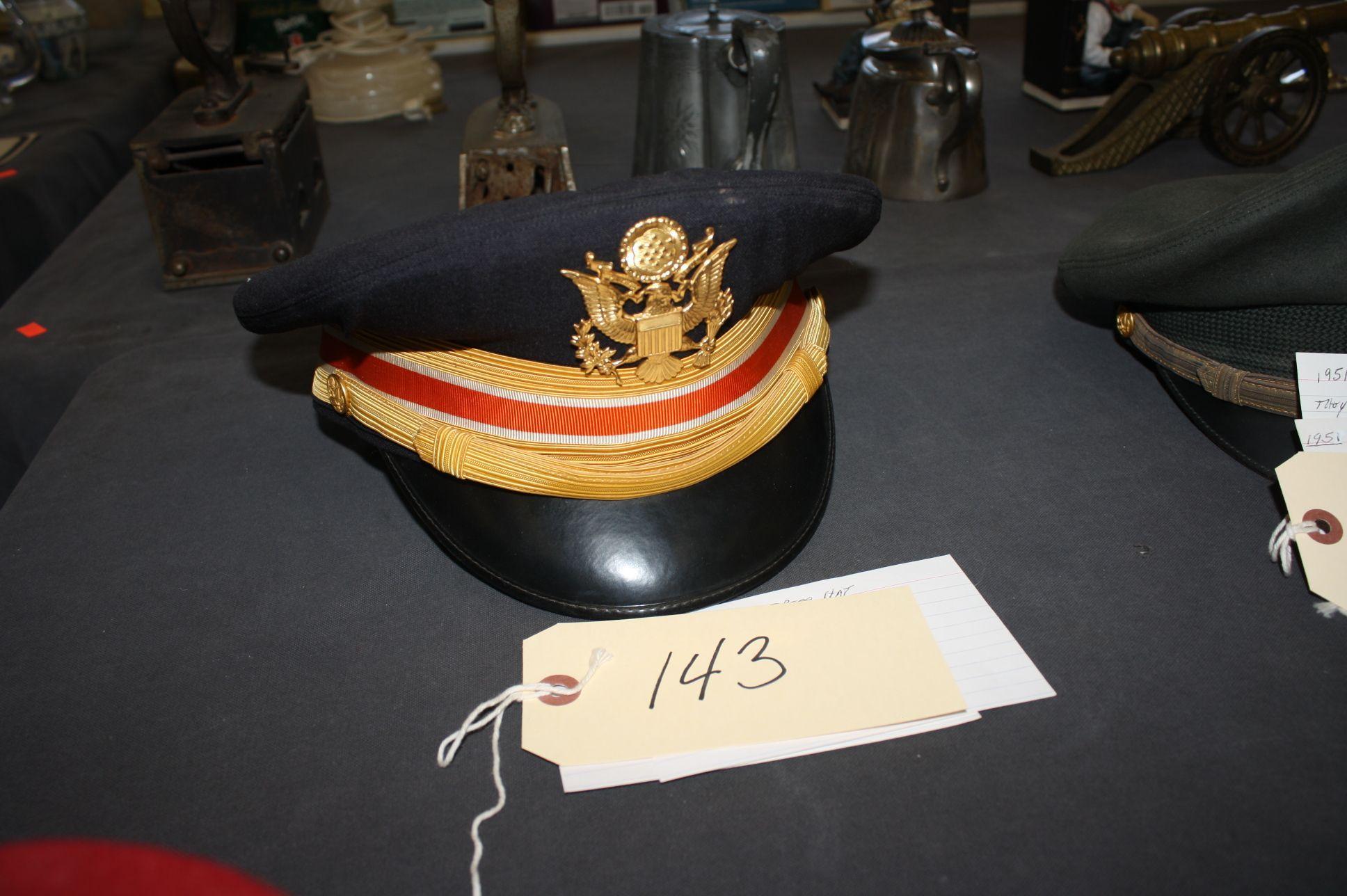 U.S. ARMY CHIEF WARRANT OFFICER'S BLUE DRESS HAT, CIRCA 1963