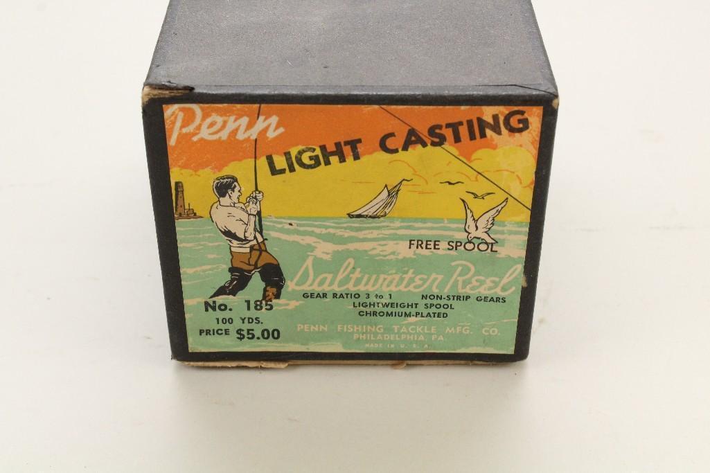 1 PENN NO.185 REEL W/BOX.