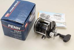 1 PENN LEVEL WIND 209 REEL W/BOX, TOOL & MANUALS.