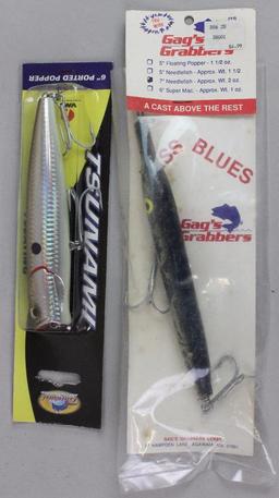 13 VARIOUS FRESH AND SALTWATER LURES