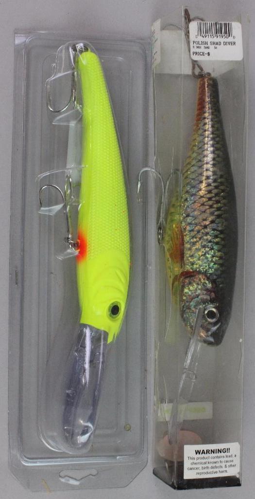 13 VARIOUS FRESH AND SALTWATER LURES