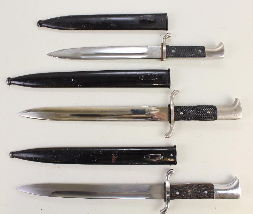 Grouping of German WWII Fire/Police Daggers
