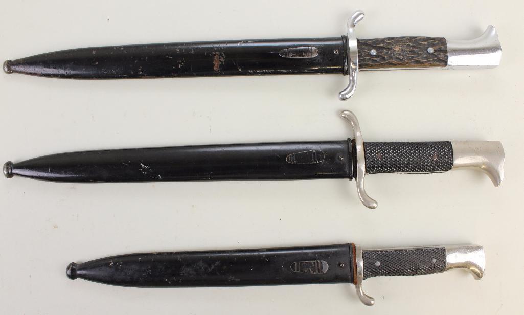 Grouping of German WWII Fire/Police Daggers
