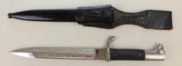 German WWII K98 Bayonet with Engraved Blade