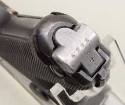 Mauser S/42 P08 Luger semi-automatic pistol.