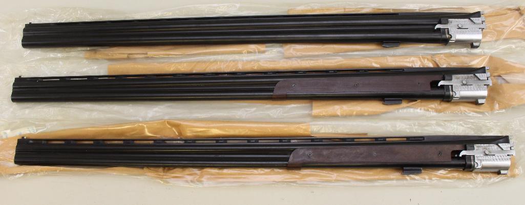 Cased 3-barrel set Ithaca-SKB Model 600 over/under shotgun.