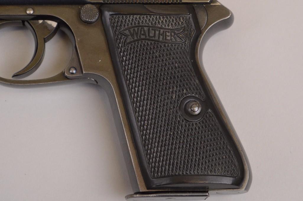 Walther PP semi-automatic pistol.