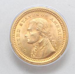 $1 GOLD, ST. LOUIS EXPO COMMEMORATIVE