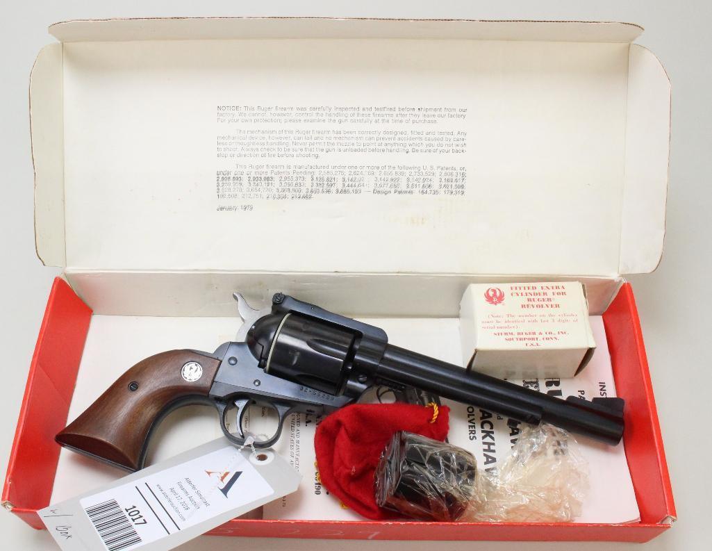 Ruger New Model Blackhawk single action revolver.