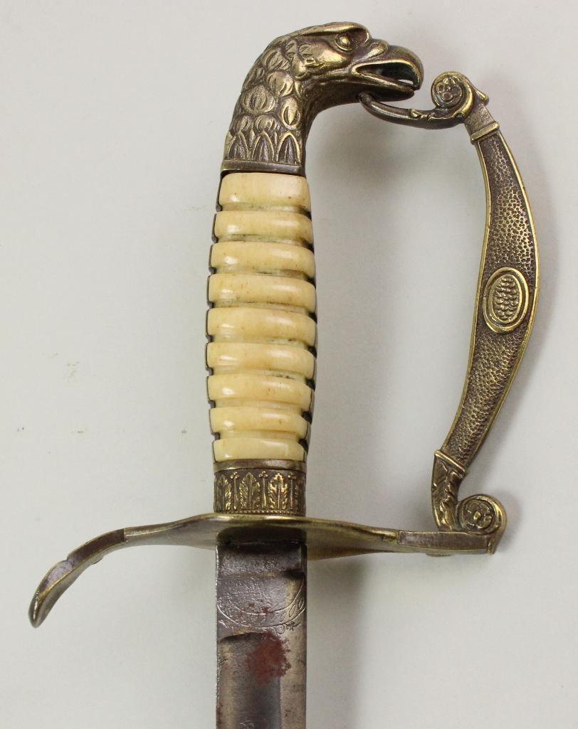 Early 19th Century United States Eagle Head Sword