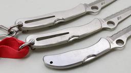 Lot of 7 Spyderco folding knives.