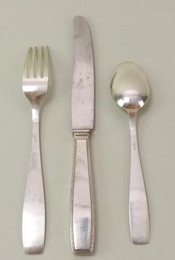Dinner Fork, Knife, and Spoon - WWII Adolf Hitler