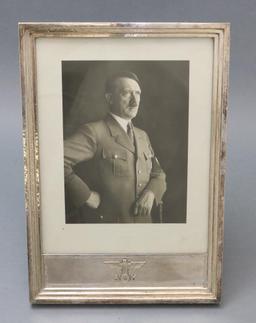 German Sterling Silver Frame - WWII Adolf Hitler