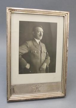 German Sterling Silver Frame - WWII Adolf Hitler