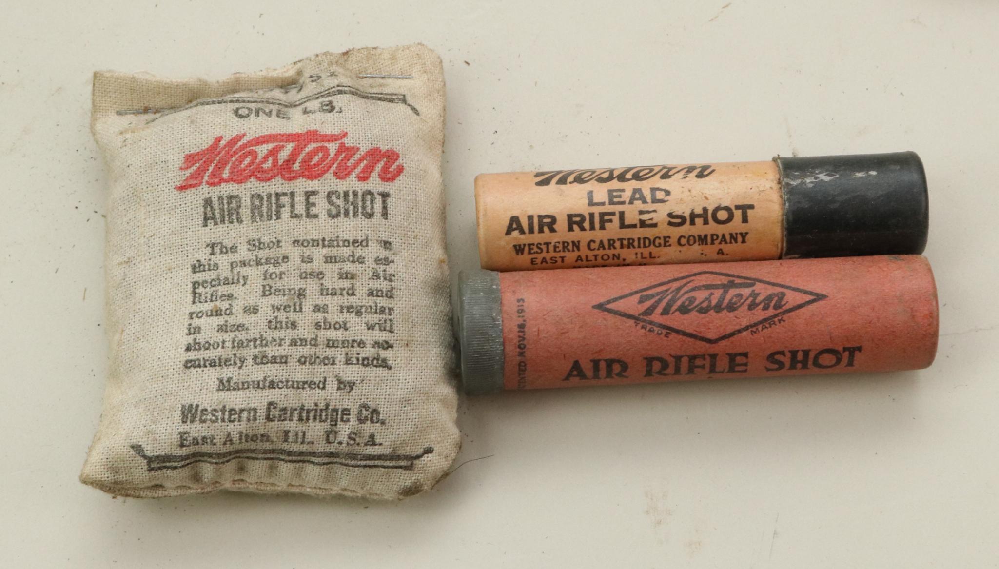 Vintage Winchester wooden air rifle shot box.