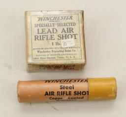 Vintage Winchester wooden air rifle shot box.