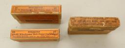 Lot of 3 boxes of vintage Winchester ammo.