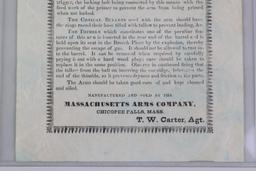 Pair of Handbills with Directions for using Greene's Carbine