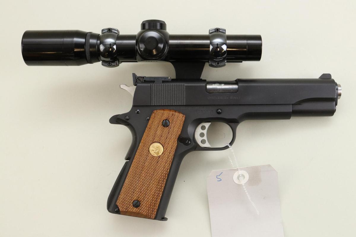 Colt MK IV Series 80 Gov't Model semi-automatic pistol.