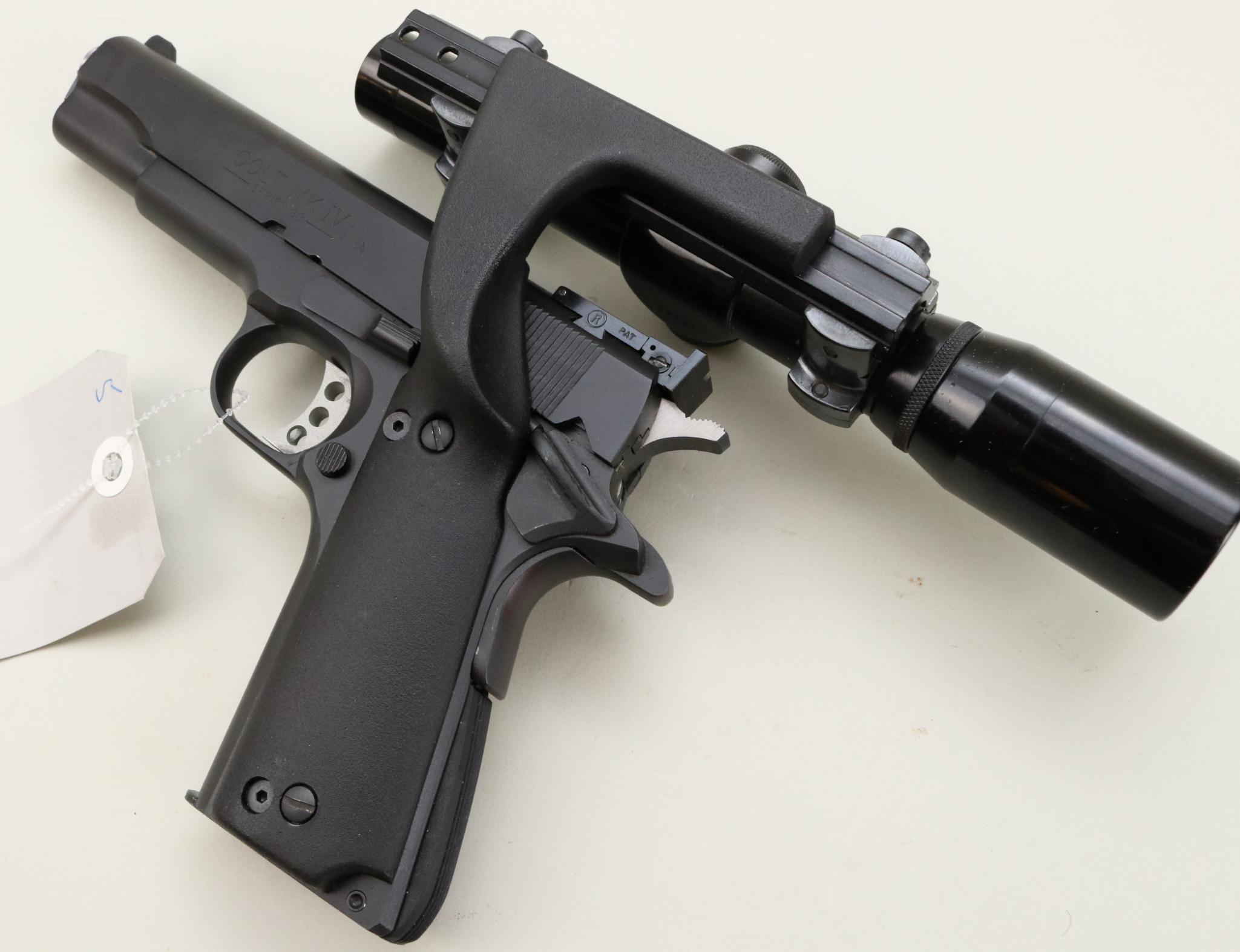 Colt MK IV Series 80 Gov't Model semi-automatic pistol.