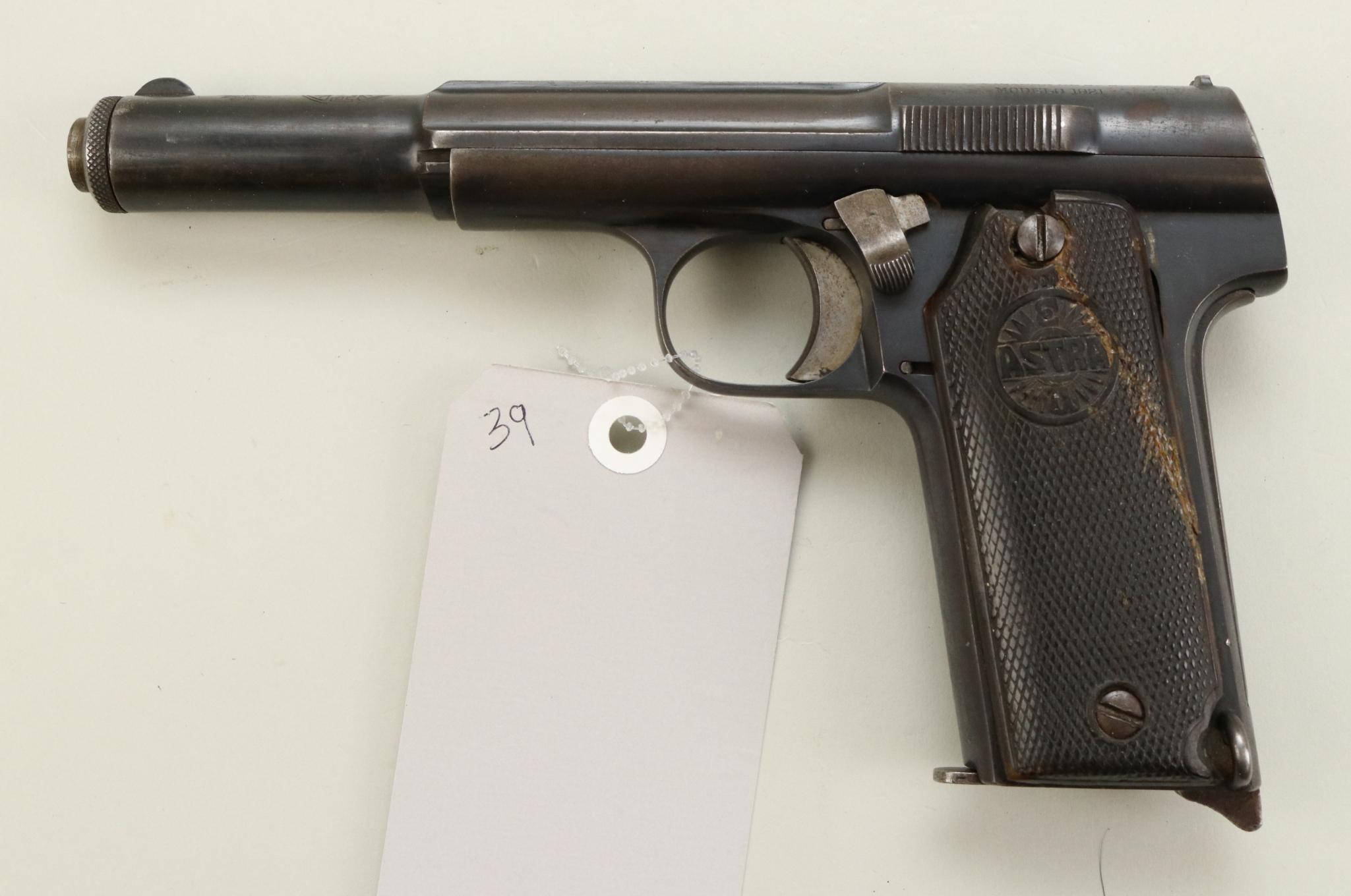 Astra Model 400/1921 semi-automatic pistol.