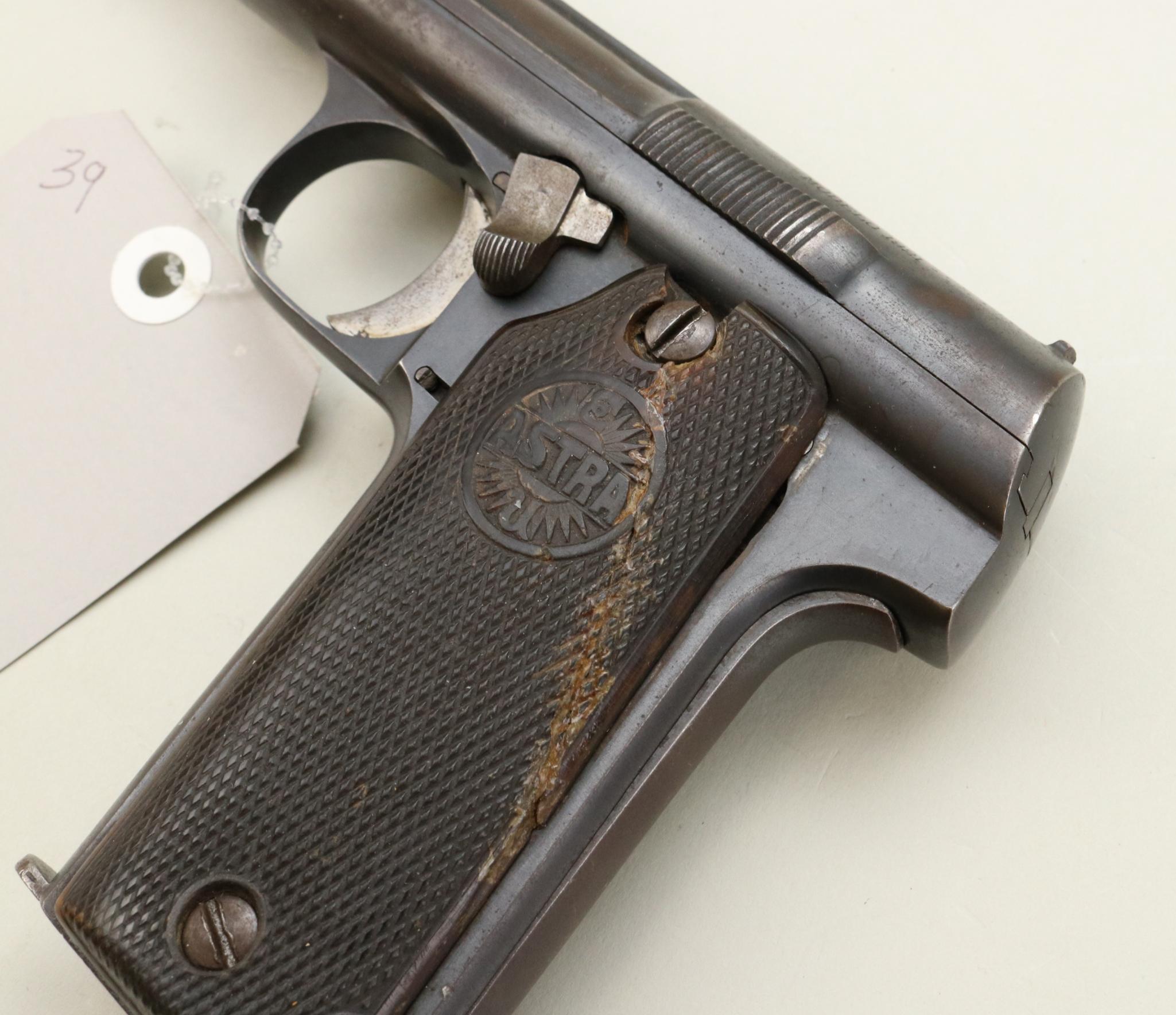 Astra Model 400/1921 semi-automatic pistol.