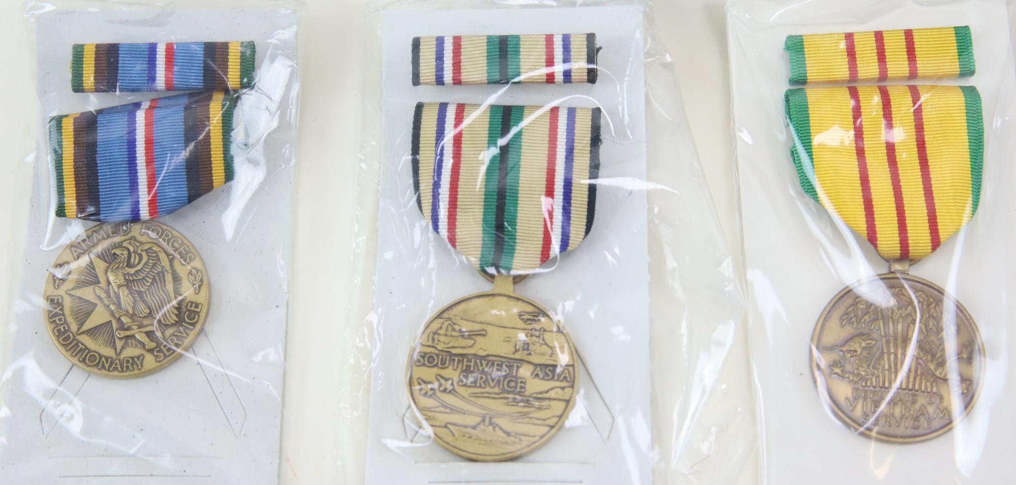 Group of US Military Medals and Insignia