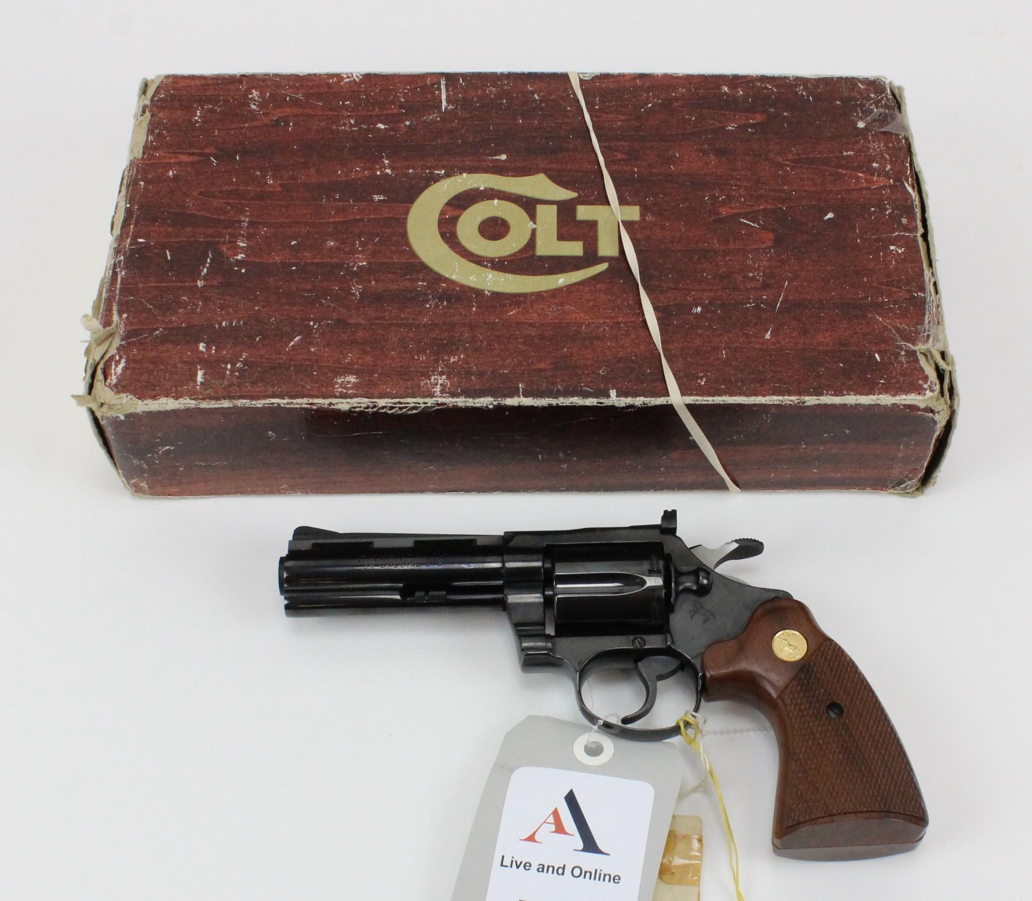 Colt Diamondback double action revolver.