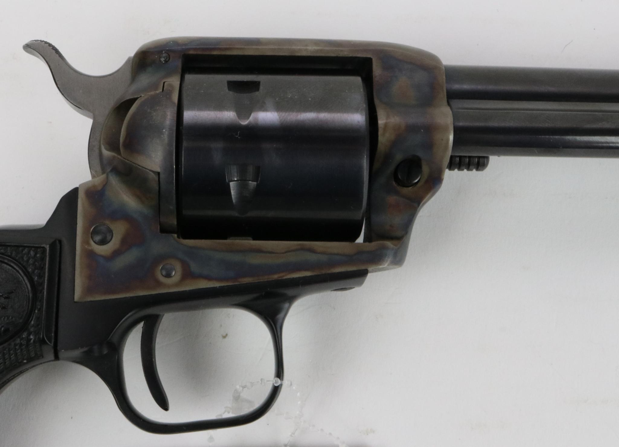 Colt Peacemaker 22 single action revolver.