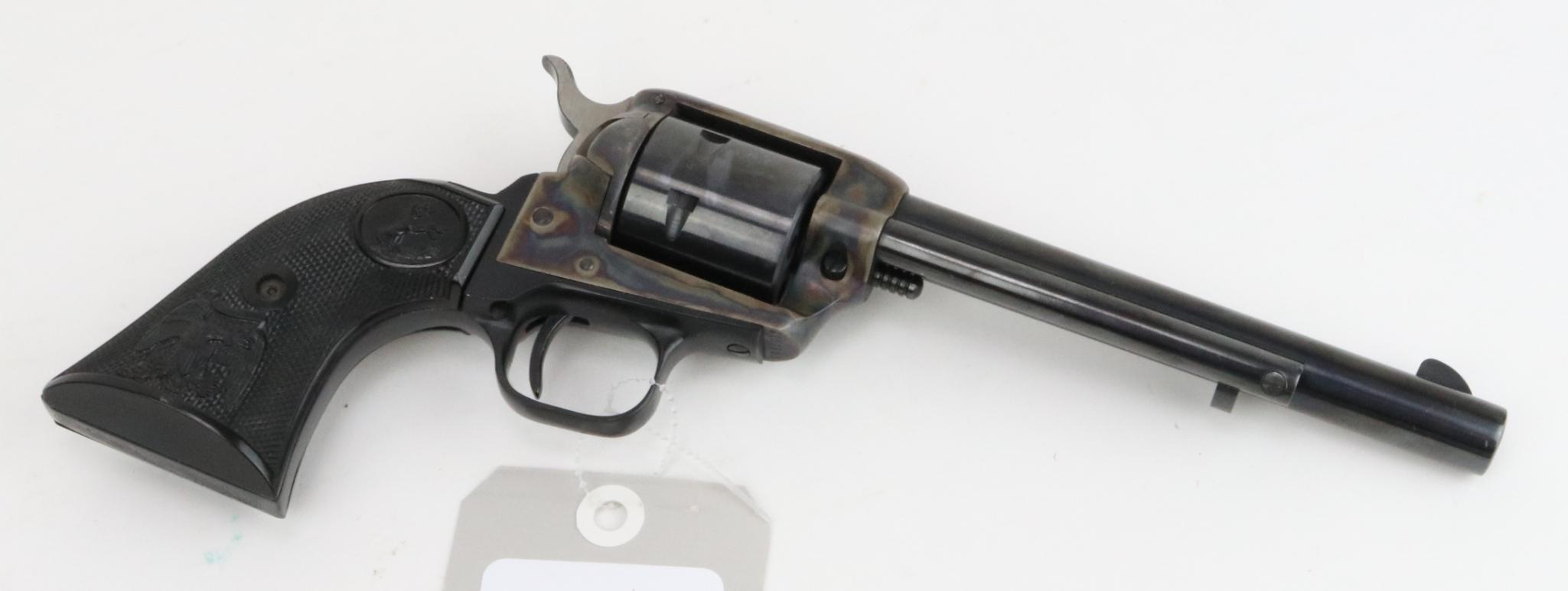 Colt Peacemaker 22 single action revolver.