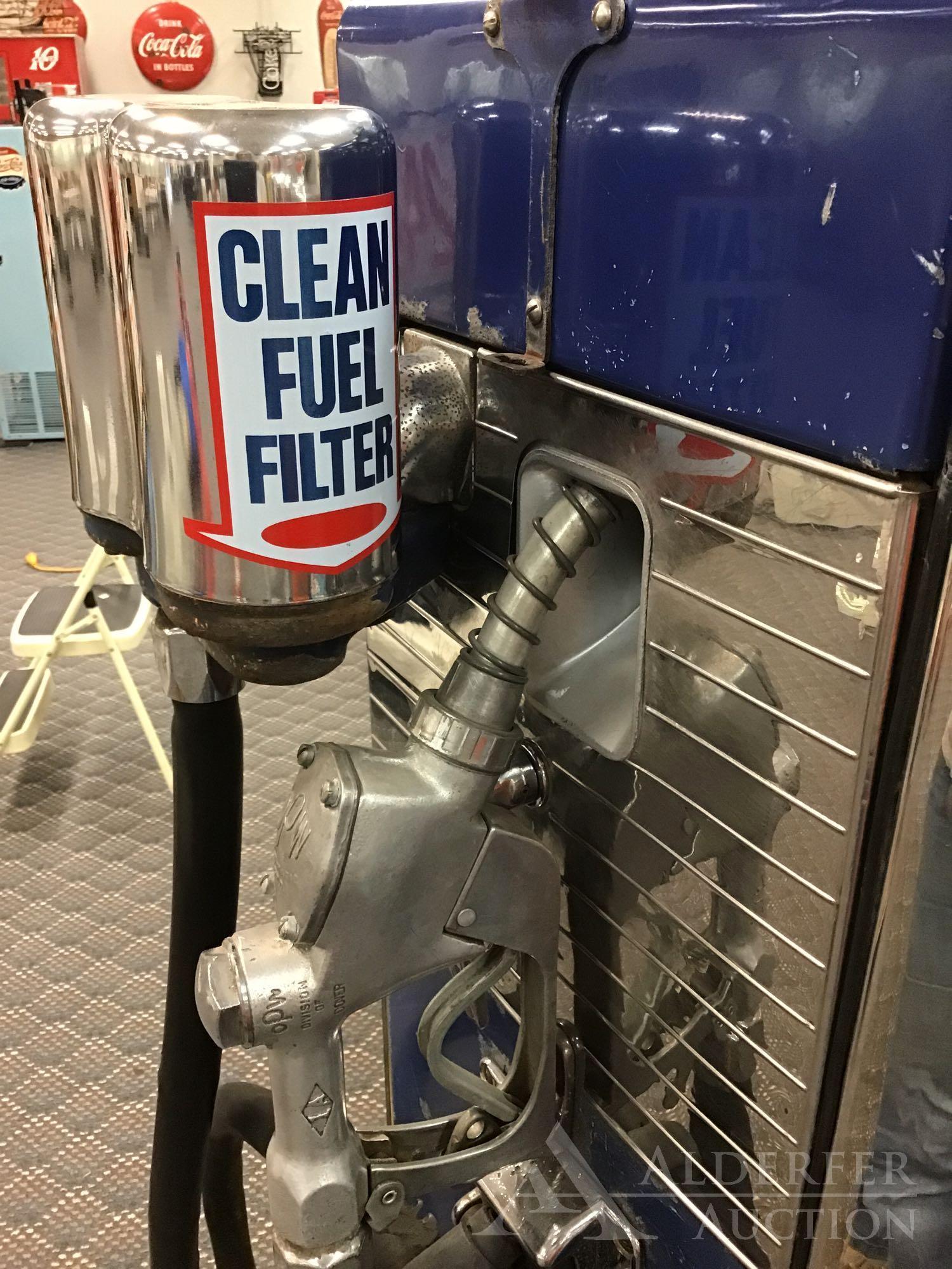 Wayne Blend-O-Matic Gas Pump Restored in Sunoco Gasoline