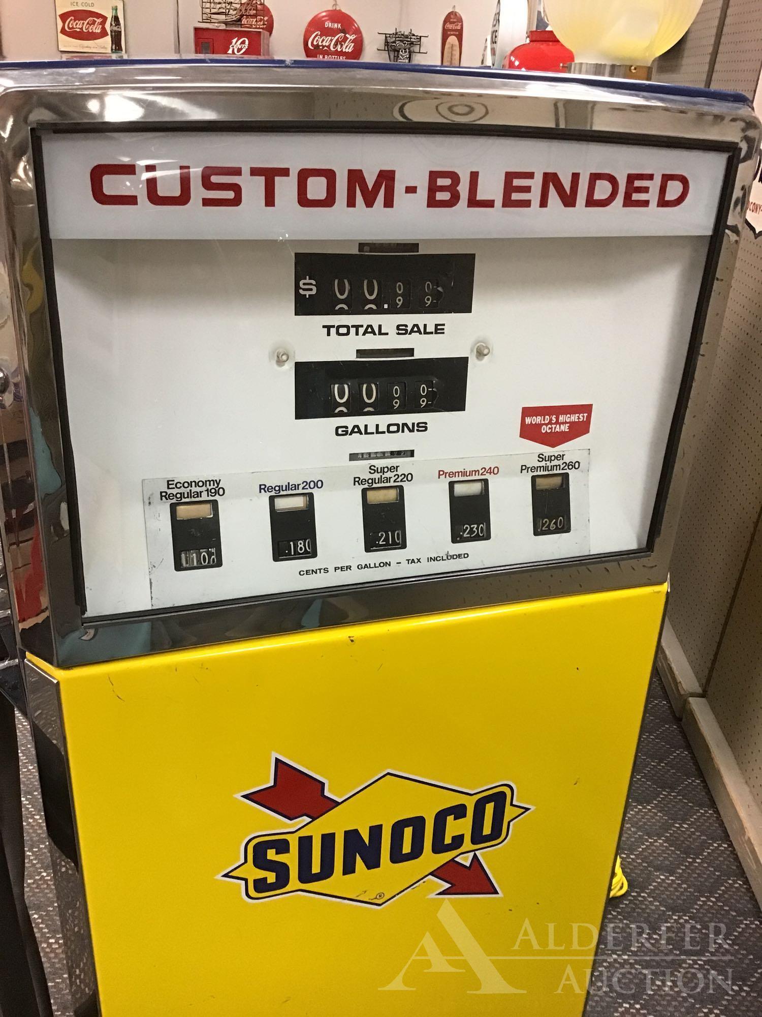 Wayne Blend-O-Matic Gas Pump Restored in Sunoco Gasoline