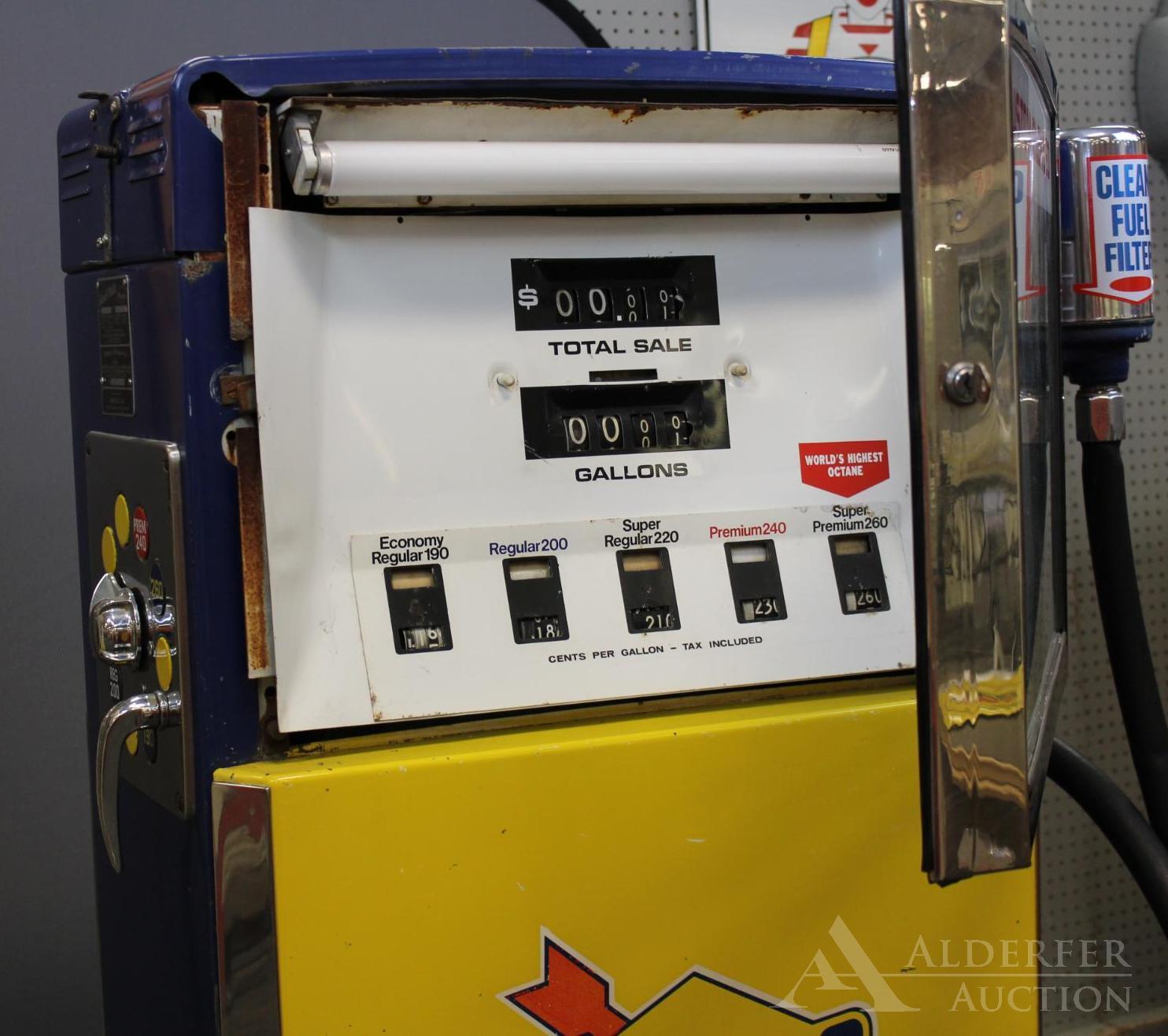 Wayne Blend-O-Matic Gas Pump Restored in Sunoco Gasoline