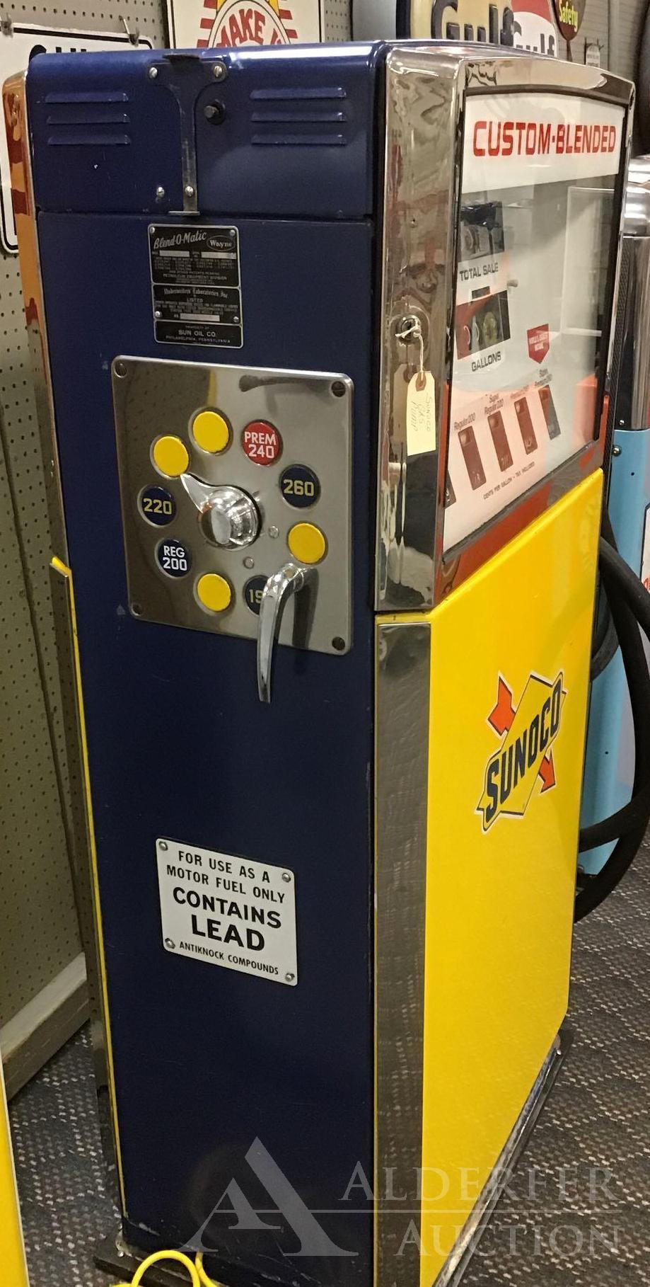 Wayne Blend-O-Matic Gas Pump Restored in Sunoco Gasoline