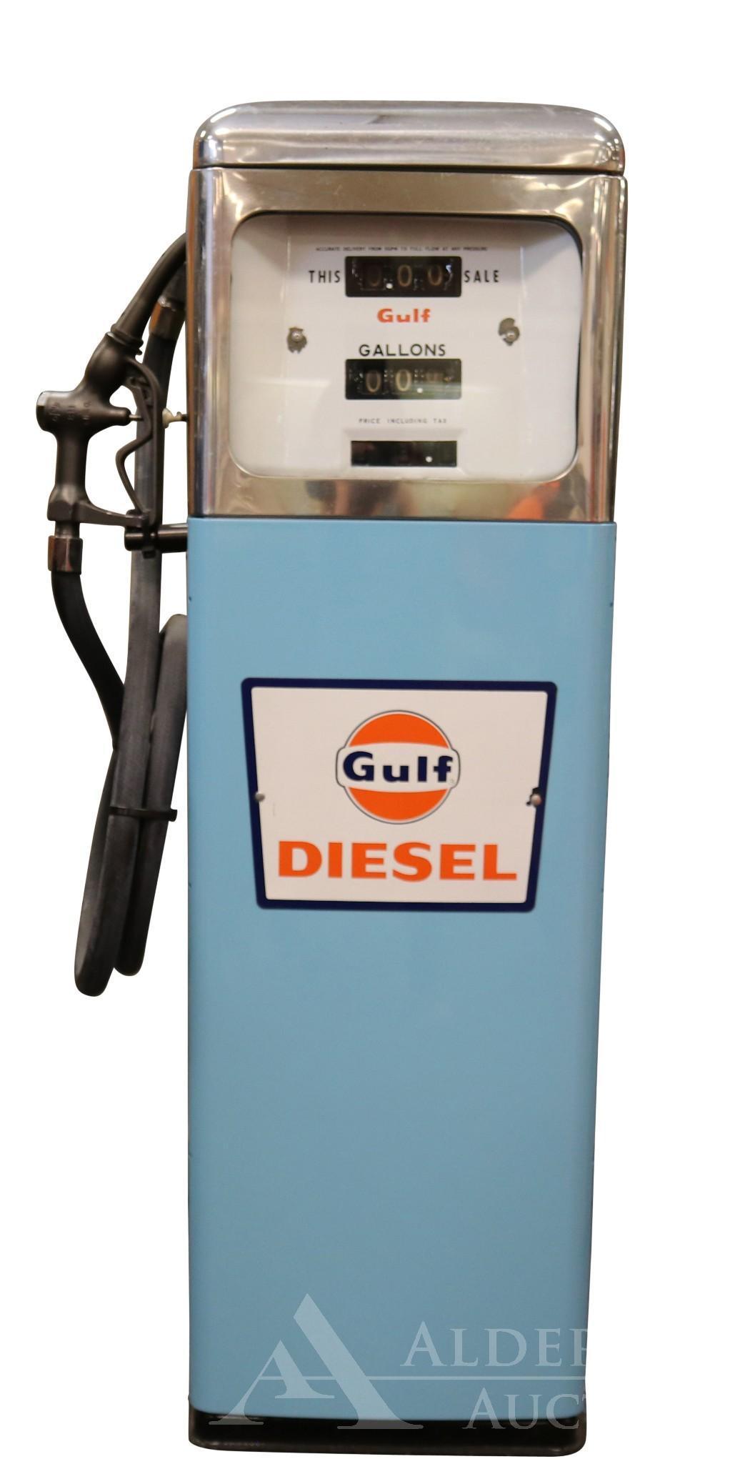 Gulf Diesel Gasoline in Gas Pump