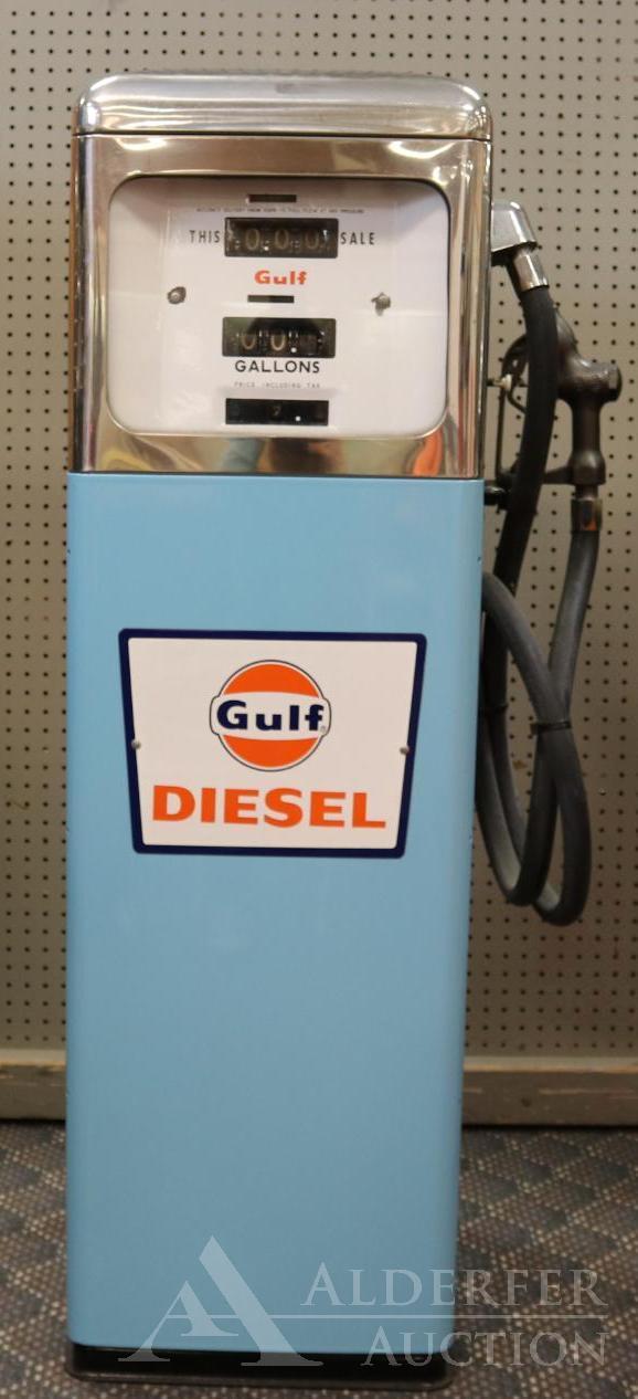 Gulf Diesel Gasoline in Gas Pump