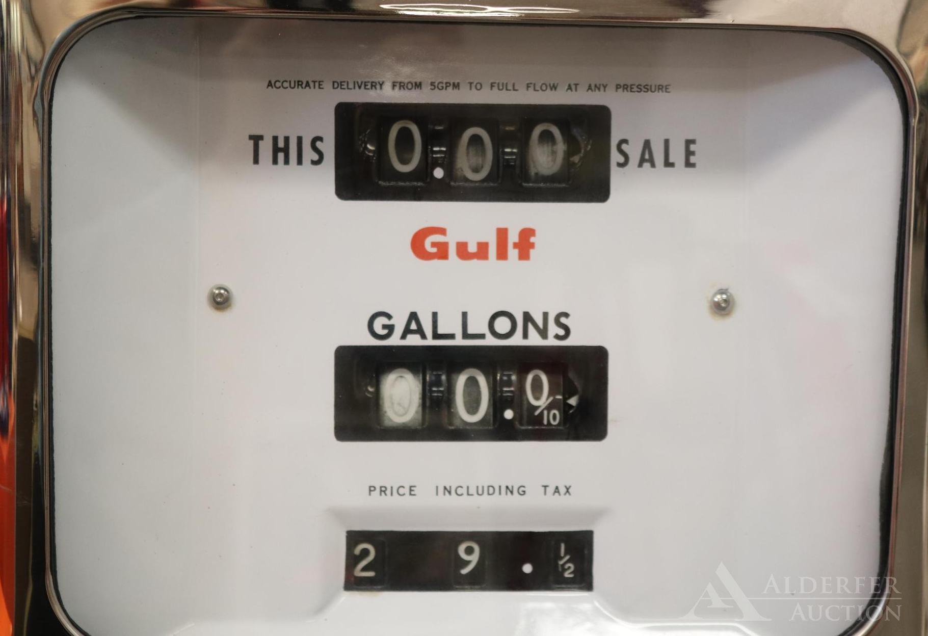 Wayne Gas Pump Restored in Gulf No-Nox Gasoline