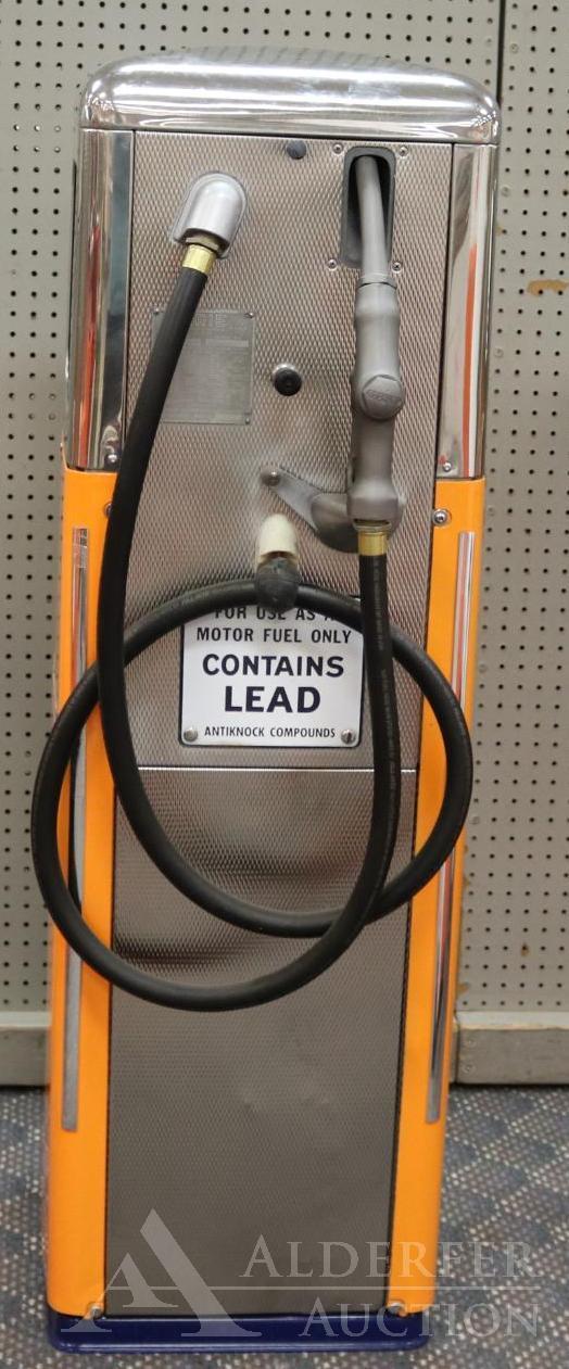 Erie 129-22 Gas Pump Restored in Gulftane Gasoline