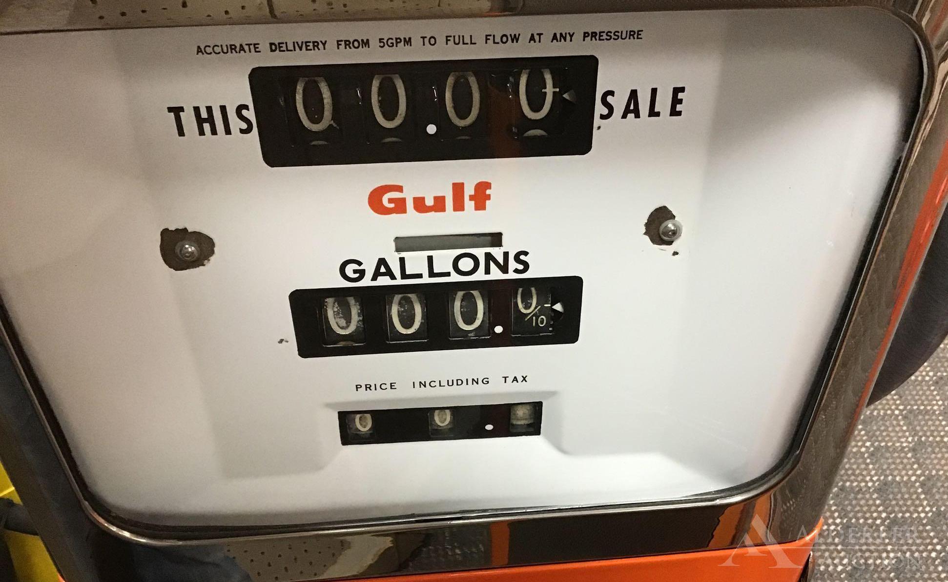 Erie 158 Gas Pump Restored in Good Gulf Gasoline